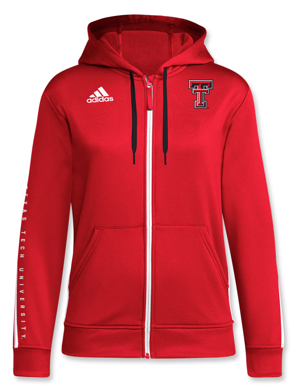 Adidas Texas Tech "Sideline Athletic" Women's 2024 Full Zip Knit Jacket - Image 3