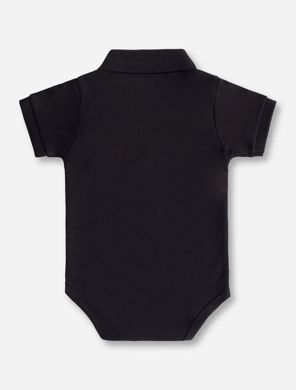 Creative Knitwear Texas Tech Double T on INFANT Polo Onesie - Image 6