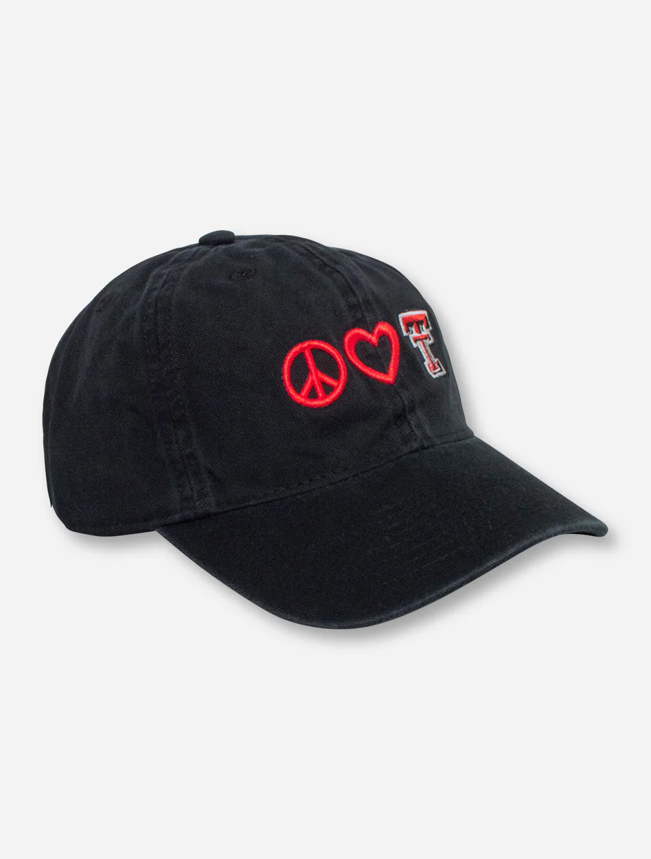 Legacy Texas Tech Peace Love Double T on YOUTH Black Cap - Image 3