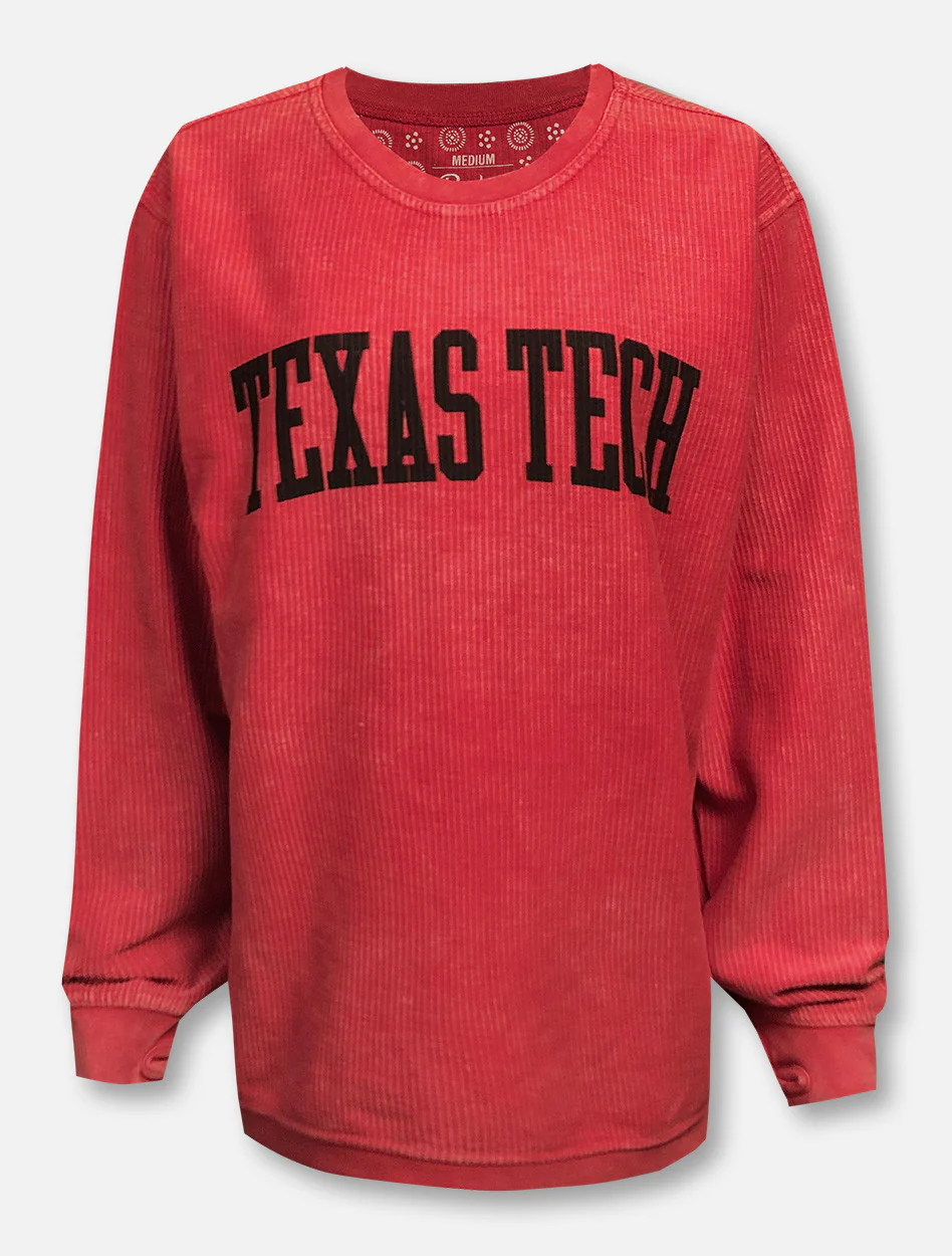 Pressbox Texas Tech Red Raiders "Campus" Corduroy Long Sleeve Tee - Image 3