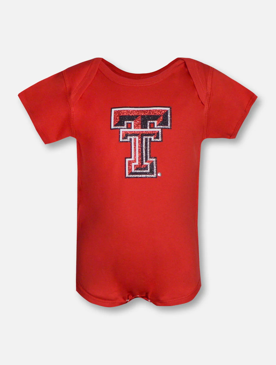 Summit Texas Tech Red Raiders Glitter Double T INFANT Onesie - Image 3