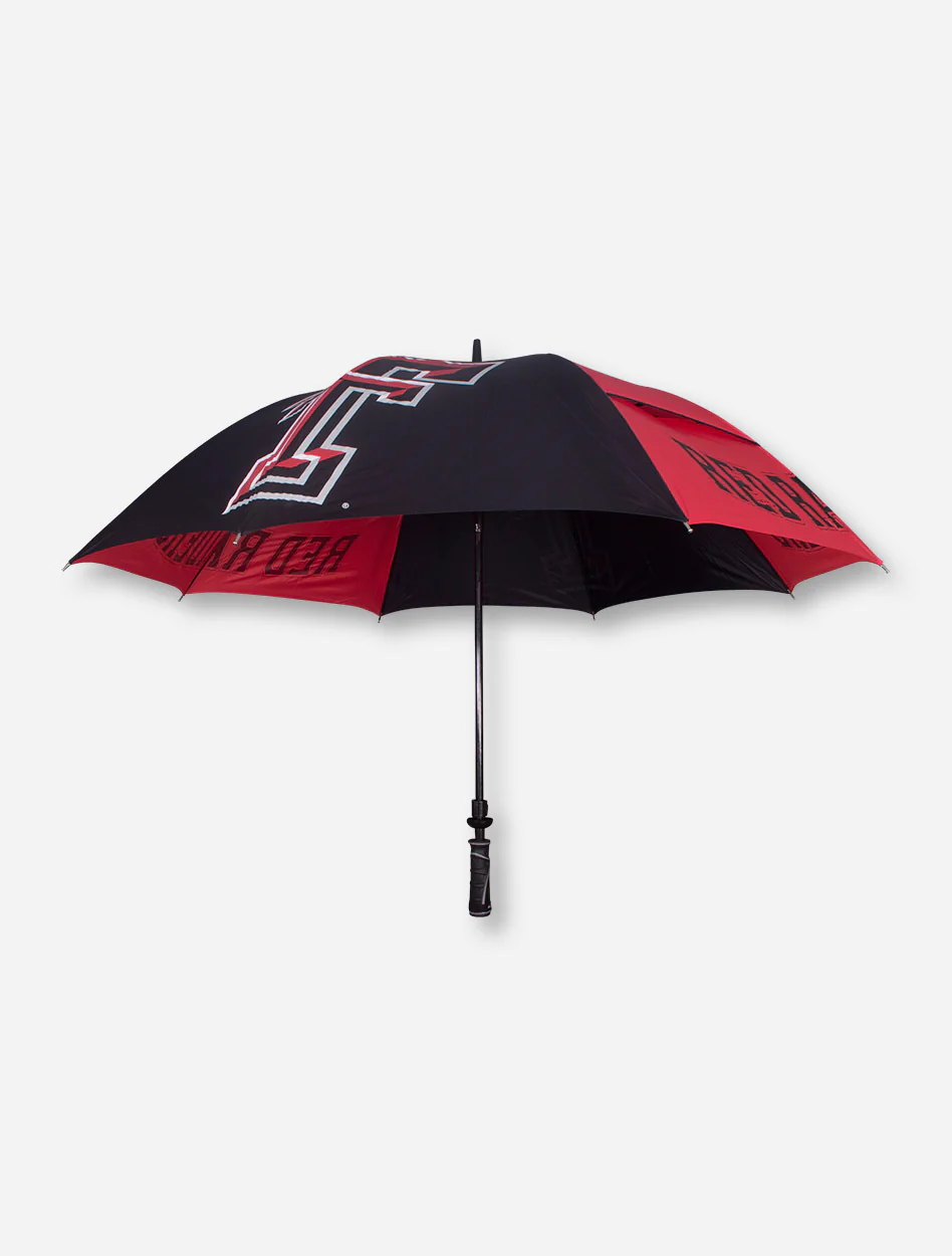 Texas Tech 62" Hybrid Black Umbrella - Image 3