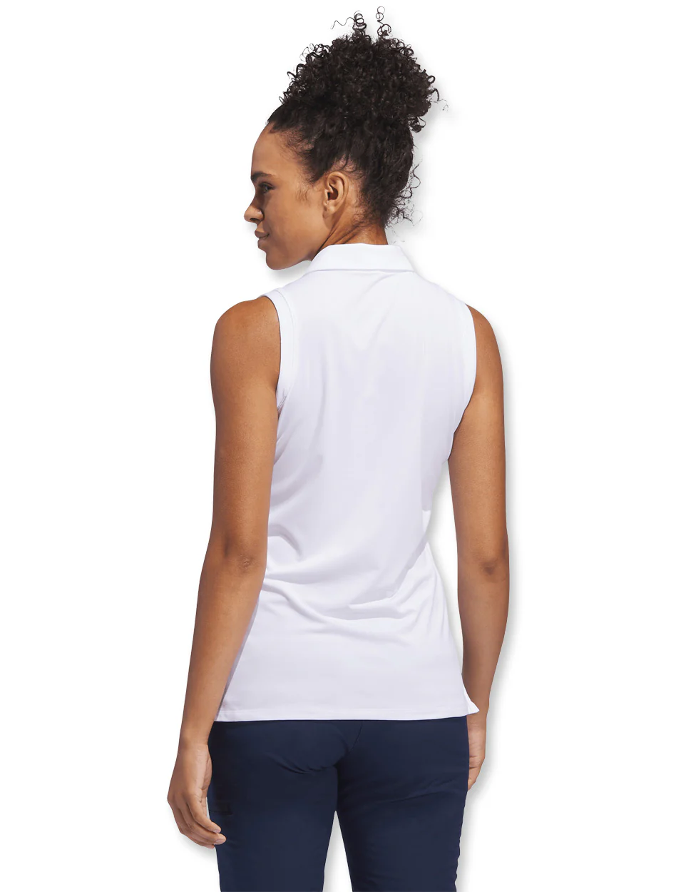 Texas Tech Adidas Golf Women's "Niblick" Sleeveless Short Sleeve Polo - Image 13