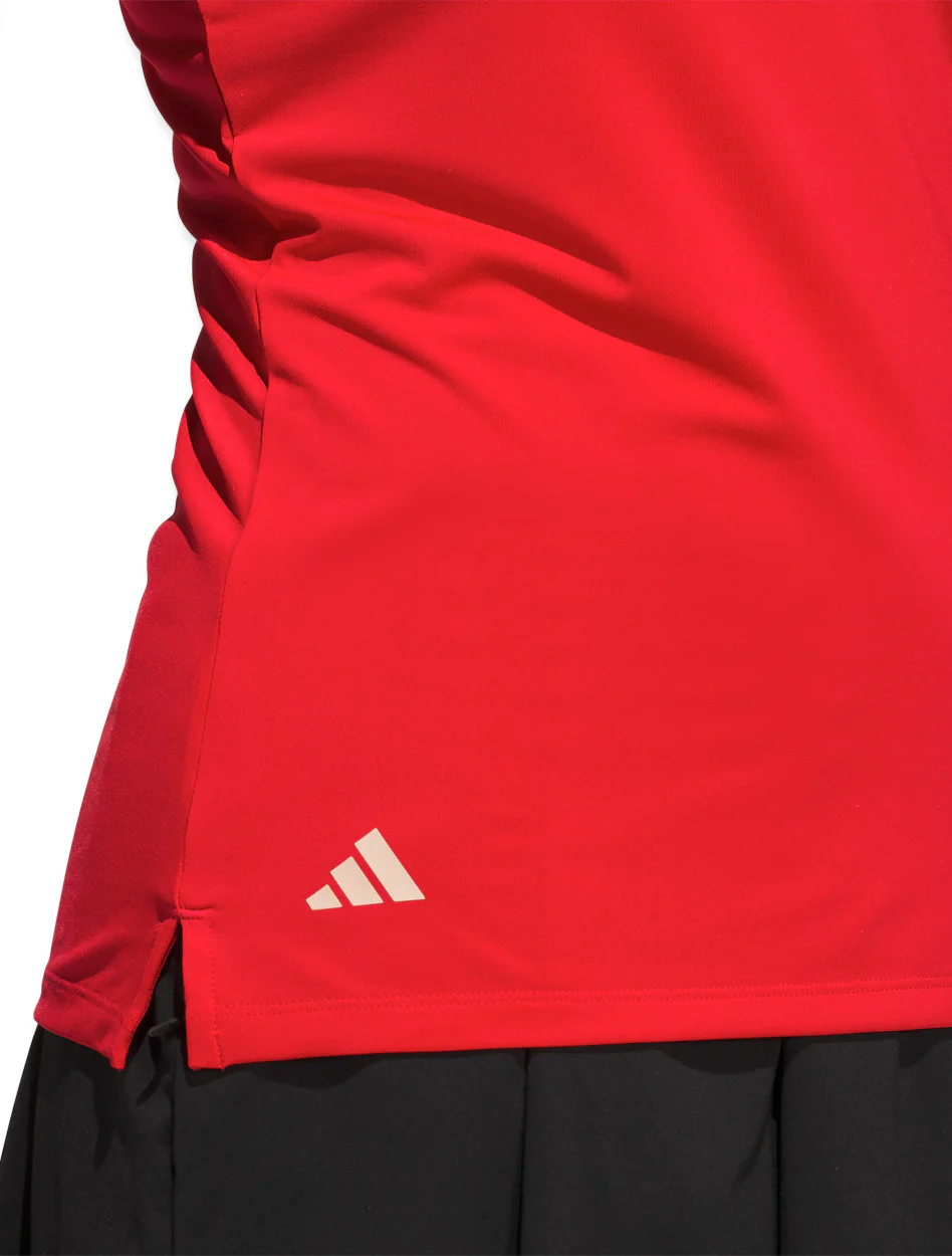 Texas Tech Adidas Golf Women's "Niblick" Sleeveless Short Sleeve Polo - Image 4