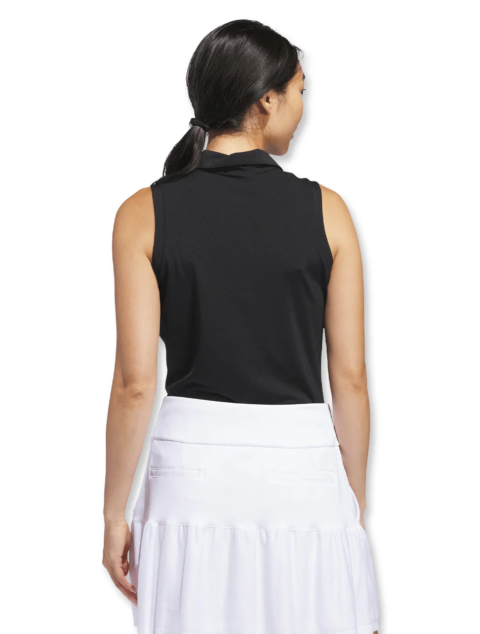Texas Tech Adidas Golf Women's "Niblick" Sleeveless Short Sleeve Polo - Image 7