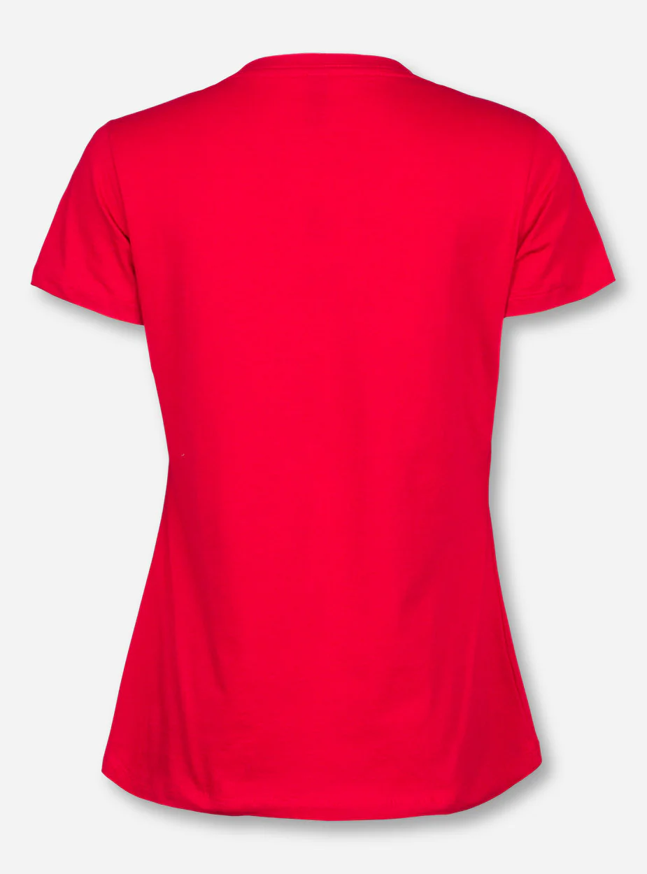 Texas Tech Bling Double T V-Neck T-Shirt - Image 4