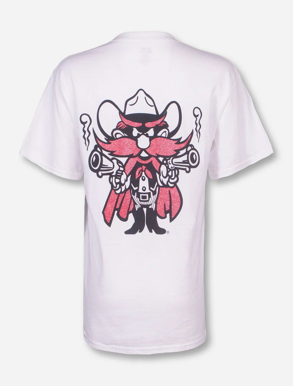 Texas Tech Raider Red in Red Glitter T-Shirt - Image 3