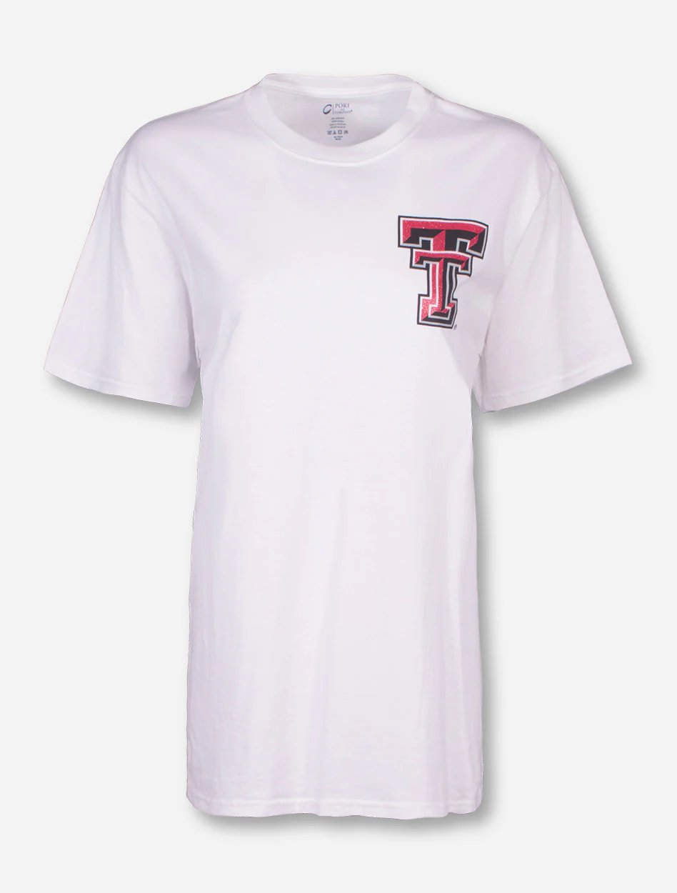 Texas Tech Raider Red in Red Glitter T-Shirt - Image 4